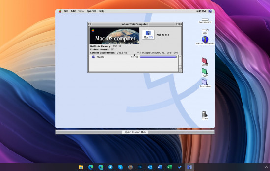 Mac OS 8.1 поместили в приложение для Windows и Linux