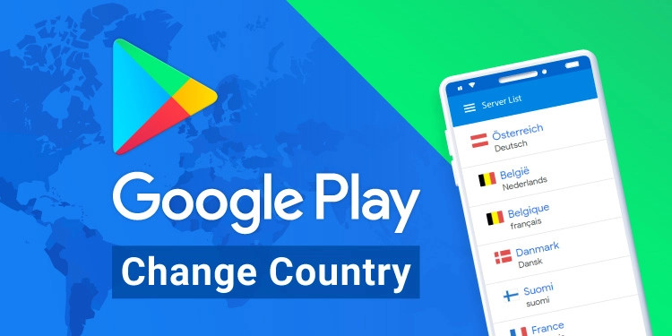 Изменить страну в google play